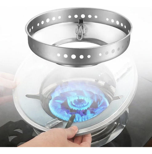 Gas Stovetop Fire A Prueba De Viento Anillo Wok Sola Capa