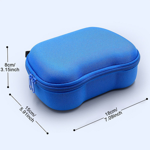 Case Controle Ps5 Ps4 Xbox Switch Pro Bolsa Estojo Com Alça Cor Azul