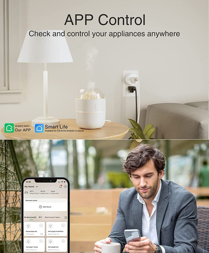 Mini Plugue Inteligente, Temporizador De Saída Wifi