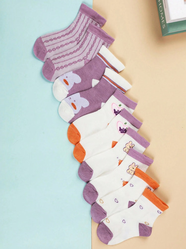 Calcetines Para Niña, Tines Con Diferentes Diseños Y Tallas