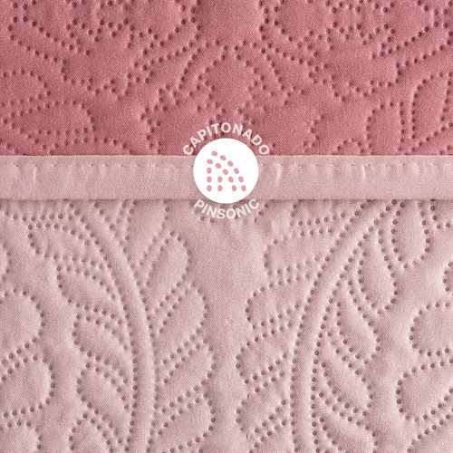 Edredón Ligero Doble Vista Real Textil + 2 Fundas De Almohada, Juego De Colcha Matrimonial, Color Rosa Oscuro - Rosa Rosa Oscuro - Rosa Liso