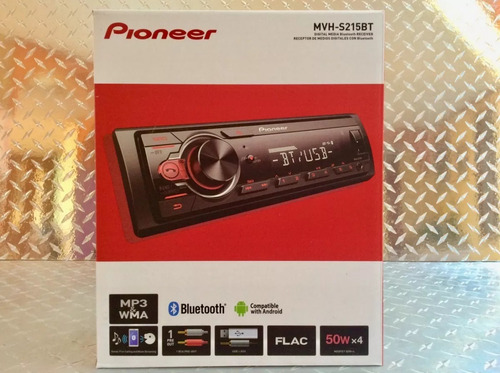 Autoestéreo para auto Pioneer MVH S215BT con USB y bluetooth