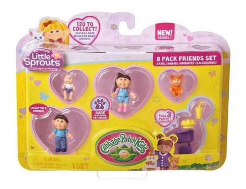 Imagen 6 de 9 de Little Sprouts Figuras Muñecos Articulados Pack X 8
