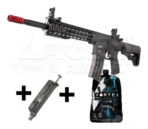 Imagem 1 de 5 de Rifle Airsoft Ar15 Rossi Neptune Keymod 10 + Nf