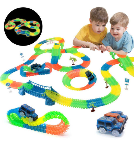 Autopista Luminosa Flexible  Didáctica Led Niños 