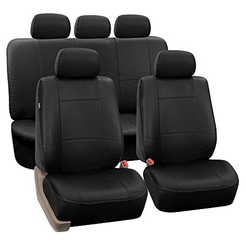 Fundas De Asiento Coche Juego Completo De Cuero Sintét...