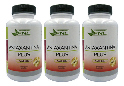 Astaxantina Fnl Astaxanthin Epha Dha Pack 3 Frascos Dietafit