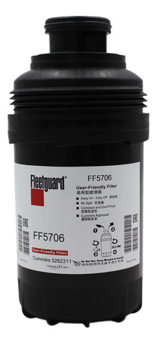 Filtro De Combustible Fleetguard Ff5706