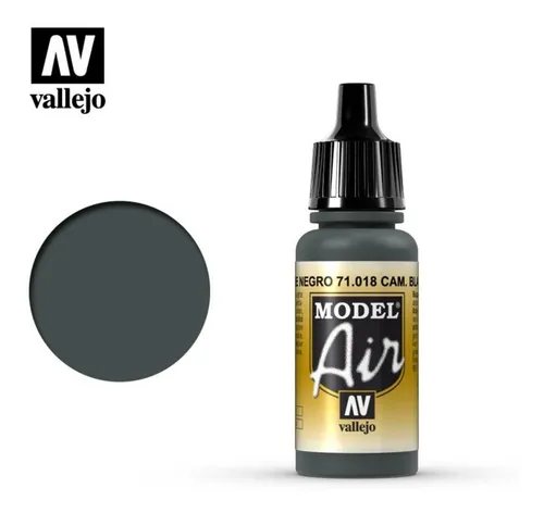 Acrilico Vallejo 71018 Model Air Verde Negro Para Aerografo Color Verde Oscuro