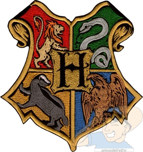 Parche Bordado Escudo Casas Hogwarts De Harry Potter Grande