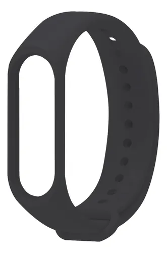 Pulsera Correa Malla De Repuesto Para Xiaomi Mi Band 5 / 6 / 7 Silicona Color Negro - Otec