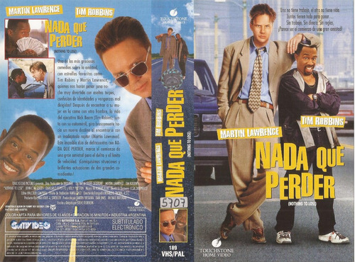 Nada Que Perder Vhs Tim Robbins Martin Lawrence Kelly Presto