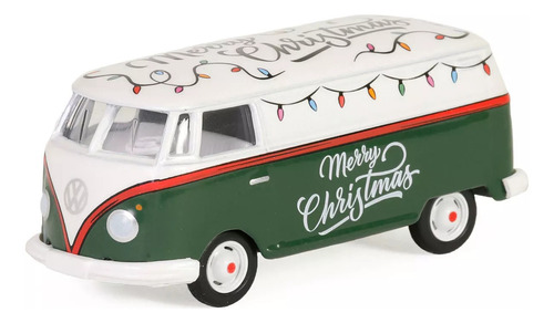 Greenlight Wolkswagen Combi Merry Christmas Panel Van 1/64 Color Blanco