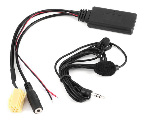 Bluetooth 5.0 Radio Aux Input Adaptador Micrófono De Coche H