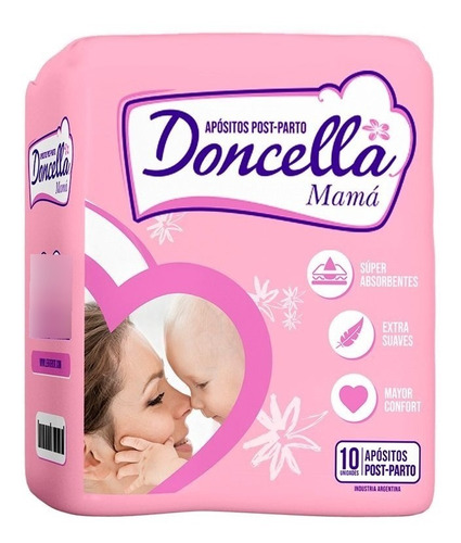 Doncella Apósitos Post Parto Descartables X 50 Unidades