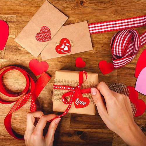 Pegatinas En Forma De Corazón Etiquetas De 1,5 Para