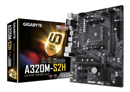 Motherboard Gigabyte Ga-a320m-s2h Ryzen Am4  Laaca