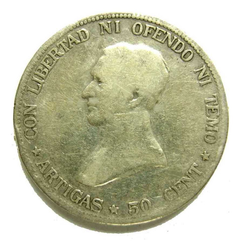 Uruguay 50 Cent De Plata 1916 Bien Año Difícil Vea Las Fotos