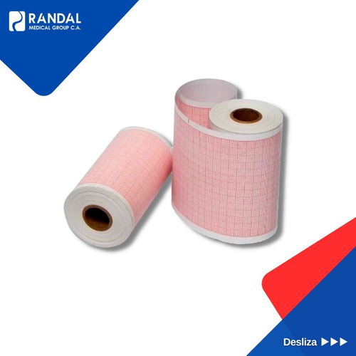 Rollo De Papel Para Ecg 80mm X 20mts X 5 Unid