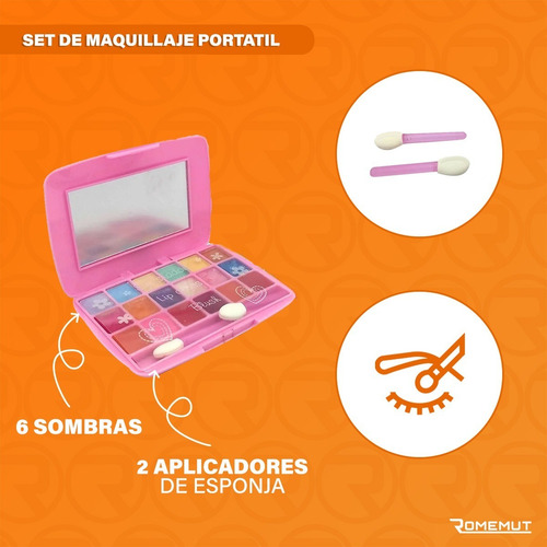 Mi Juego De Maquillaje Set De Belleza Estuche Mediano Nenas