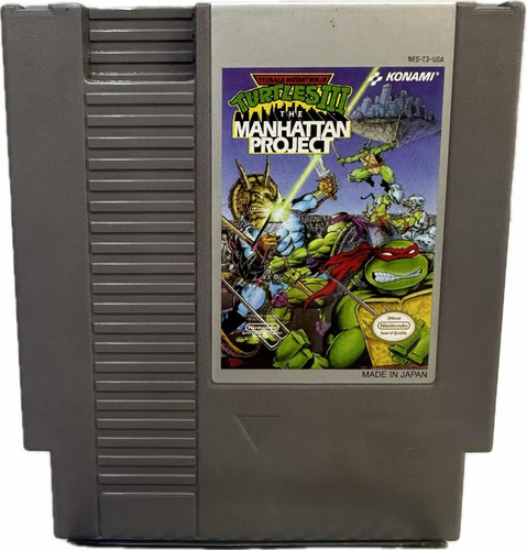 Turtles Ninja 3 The Manhattan Project | Nintendo Nes Origina (Reacondicionado)