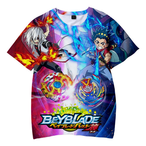 Camisetas Beyblade Burst 3d Print For Niños