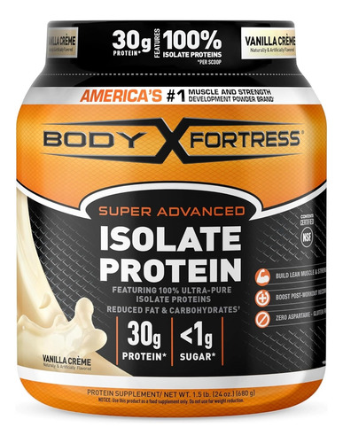 Body Fortress Super Advanced Isolate Protein 1.5 Lbs Vanilla