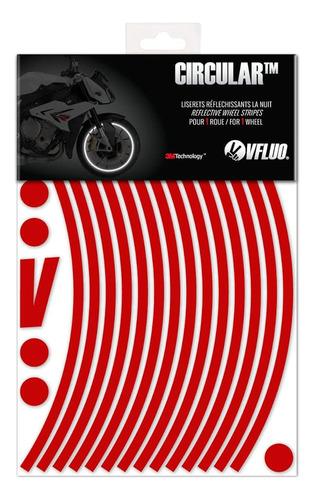 Vfluo - Kit De Franjas Reflectantes Para Ruedas De Motocicle