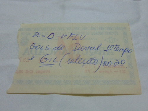 Imagem 2 de 2 de Ingresso Antigo Maracana Fluminense X America 1976
