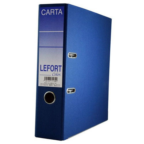 Registrador De Carton C/ Arillo Lefort 3 Pulgadas Azul