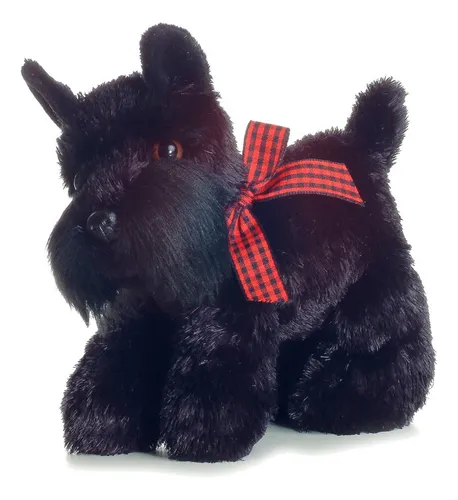 Peluches Aurora Perro Mini Flopsie Perrito Schnauzer Color Negro