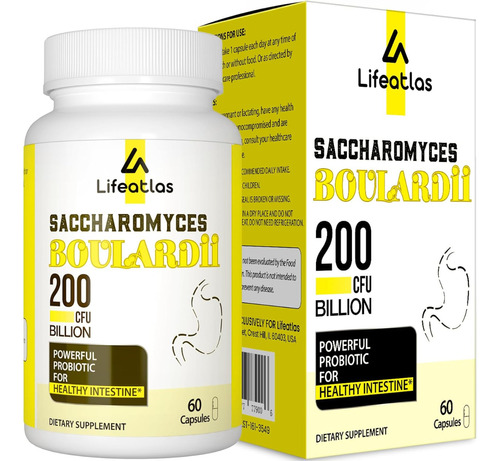 Probiotico Saccharomyces Boulardii 200 Billones Cfu 60 Caps