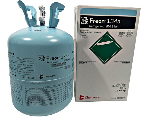 Imagem 1 de 6 de Gas Refrigerante Chemours Dupont R134a 13,6kg