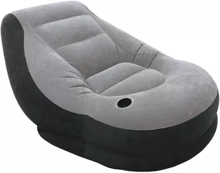 Sofa Sillón Inflable + Posa Pies + Posa Vasos 99x130x76cm