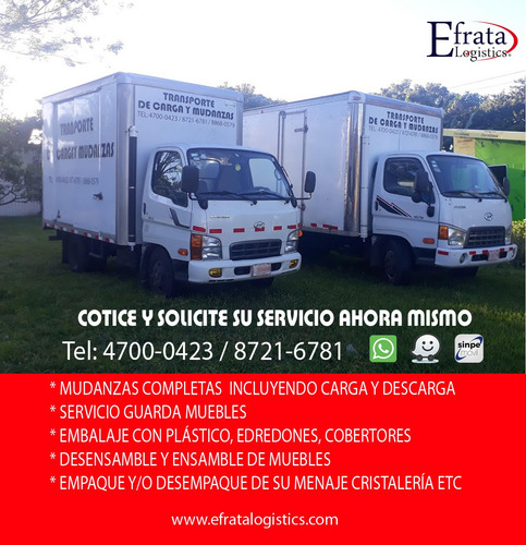 Imagen 1 de 7 de Transportes Y Mudanzas Efrata 8721 6781 Camiones Cerrados