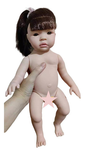 Kit 8 muñecas Nude Reborn de pelo largo - SID-NYL