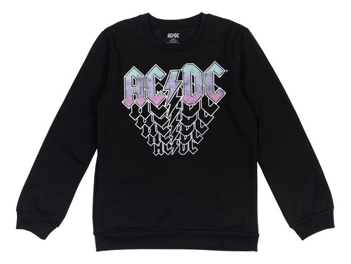 Ac/dc Sudadera De Forro Polar, Negro -