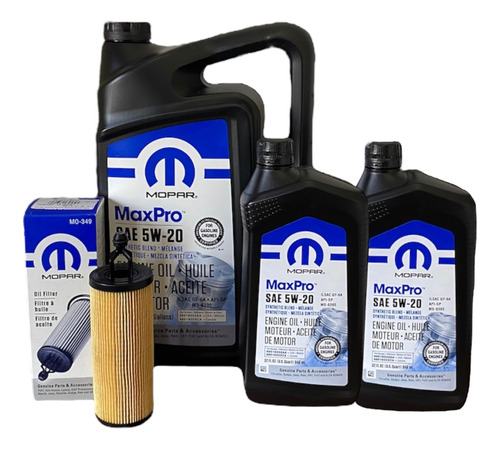 Kit Mantención Dodge Ram 1500 3.6 2018 Mopar Aceite Filtro