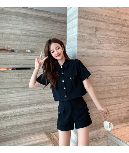 Conjunto De Ropa De Trabajo De Estilo Coreano Para Mujer: Ch