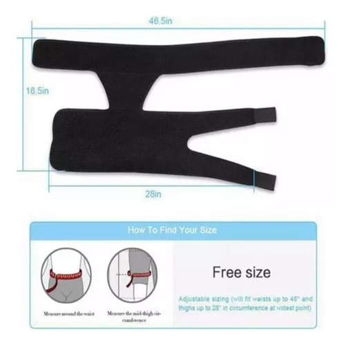 Faja Soporte Compresion Wrap Muslera Ciatica Ingle Cadera