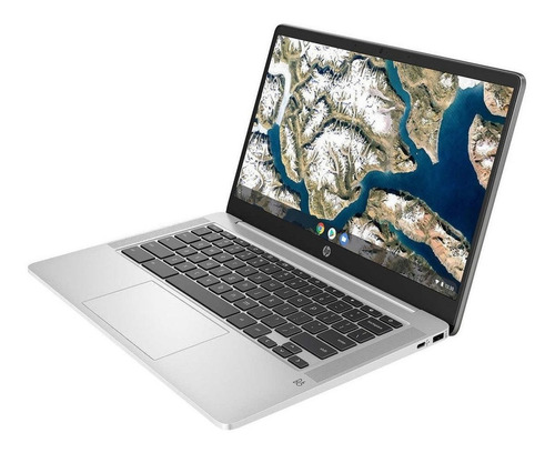 Imagen 3 de 7 de Laptop HP Chromebook 14A-NA0023CL plata 14", Intel Celeron N4000 4GB de RAM 64GB SSD, Intel UHD Graphics 600 1920x1080px Google Chrome