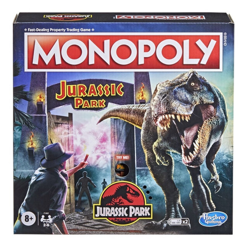 Imagen 1 de 3 de Juego De Mesa Monopoly Jurassic Park Hasbro F16625730
