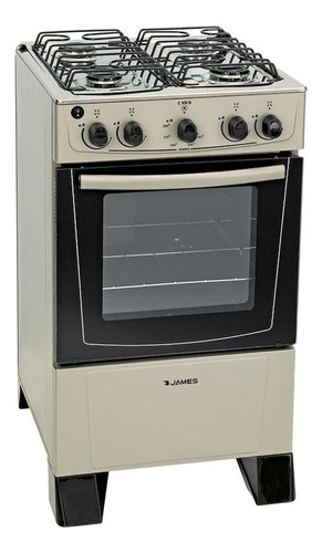 Cocina James A Gas C 105 B Titanium 5 Hornallas