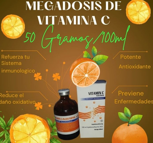 Vitamina C Mega Dosis Inyectable 