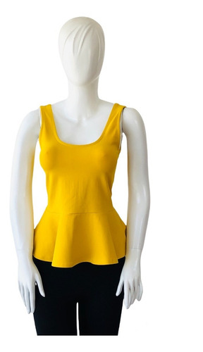 Bebe Blusa Talla Medium Color Mostaza