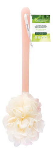 Cepillo De Baño Ecotools Ecopouf 2 En 1 Con Mango Largo