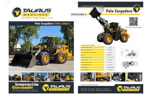 Imagen 5 de 5 de Pala Cargadora Ctx 956 Serie || Motor 215 Hp