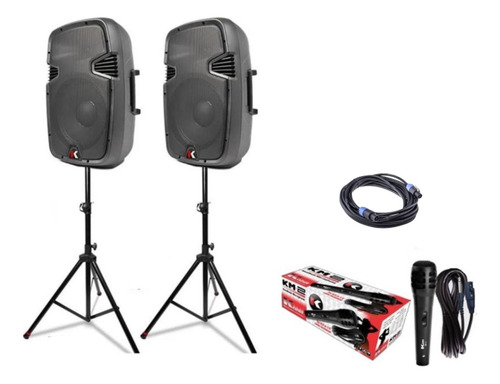 Pack Kohlt Sistema De Audio Portable Con Micrófono Y Atriles