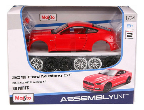 Maisto 1:24 2015 Ford Mustang Gt Assembly Modelo De Coche Br