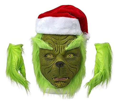 F Disfraces De Máscara De Grinch For Navidad Y Navidad,